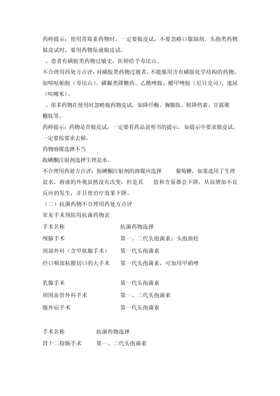 临床用药、不合理用药处方点评(免费下载)_第3页