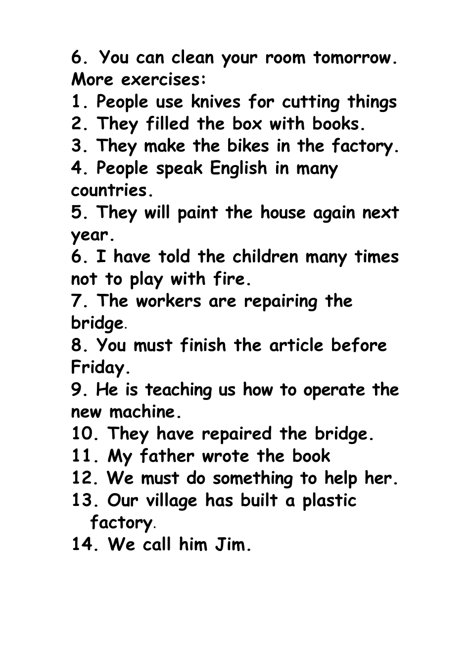 主动句变被动句特殊情况_第2页