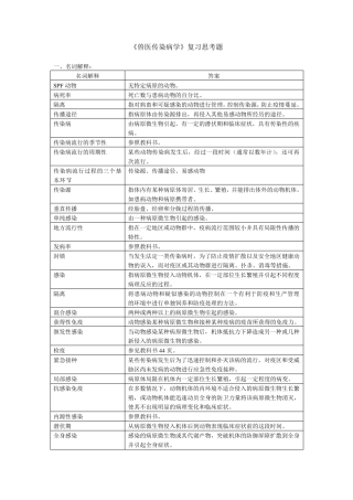 兽医传染病学