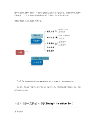 内部排序和外部排序