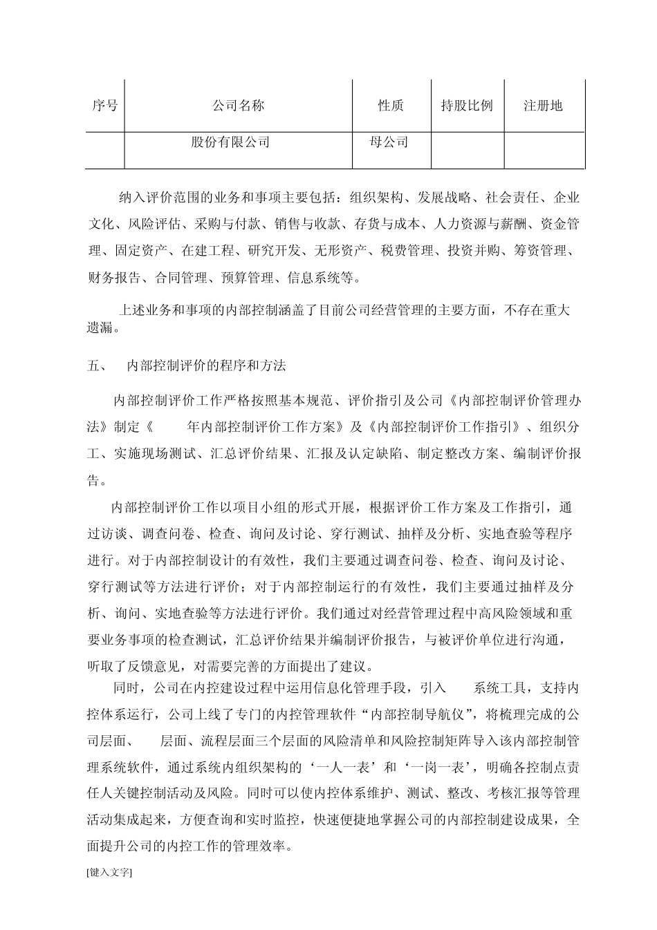 内部控制评价报告_第3页