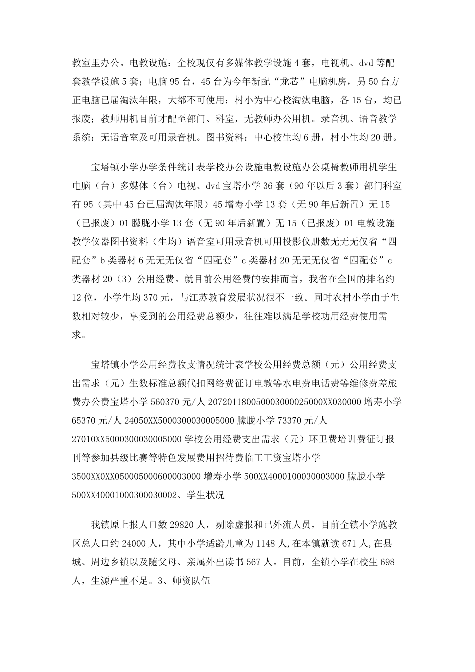 农村小学现状调查报告_第2页