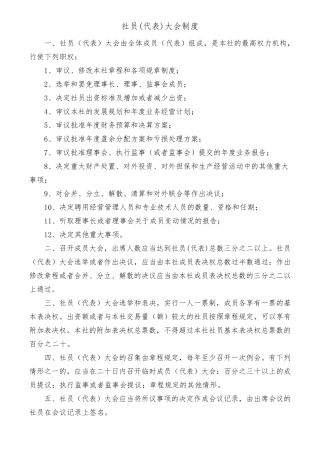 农民专业合作社上墙制度12个