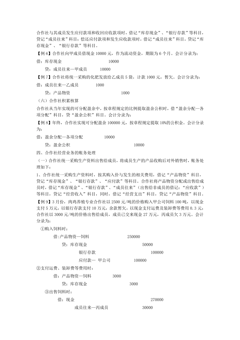 农民专业合作社账务处理实务操作_第3页