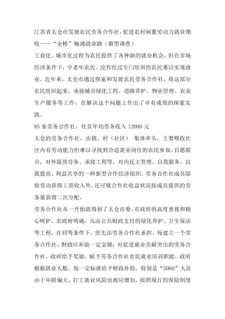 农民劳务合作社