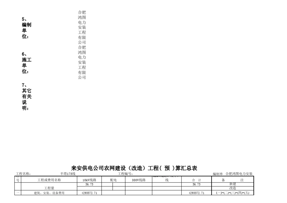 农网建改工程预算书_第3页