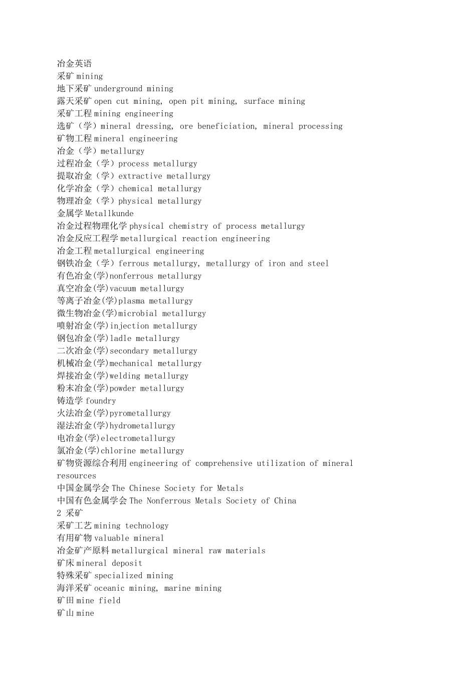 冶金专业英语_第2页