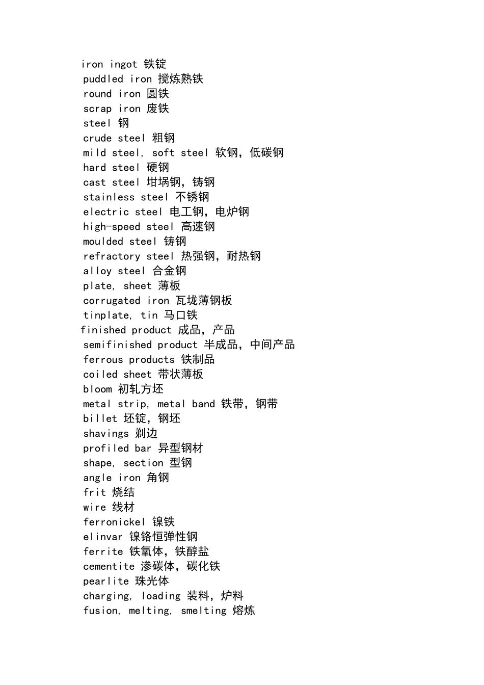 冶金专业词汇翻译对照_第3页