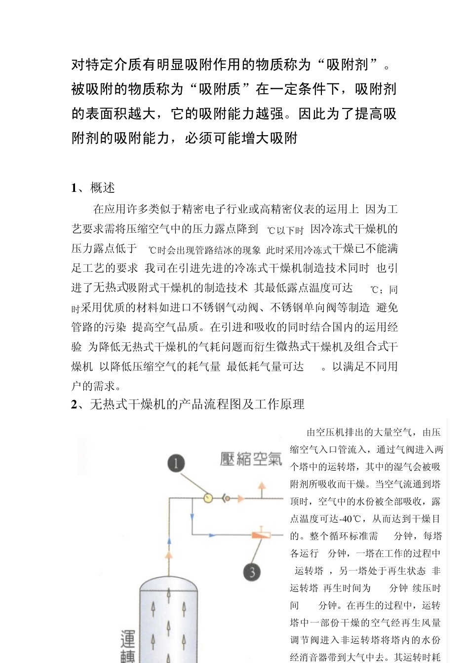 冷冻吸附式干燥机_第1页