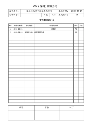 冷压接线端子压接工艺标准