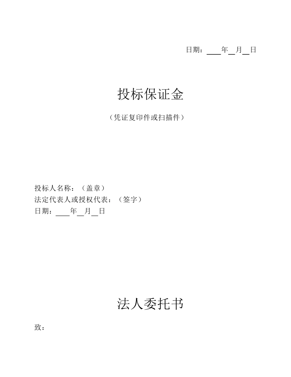 净水设备投标文件格式_第3页