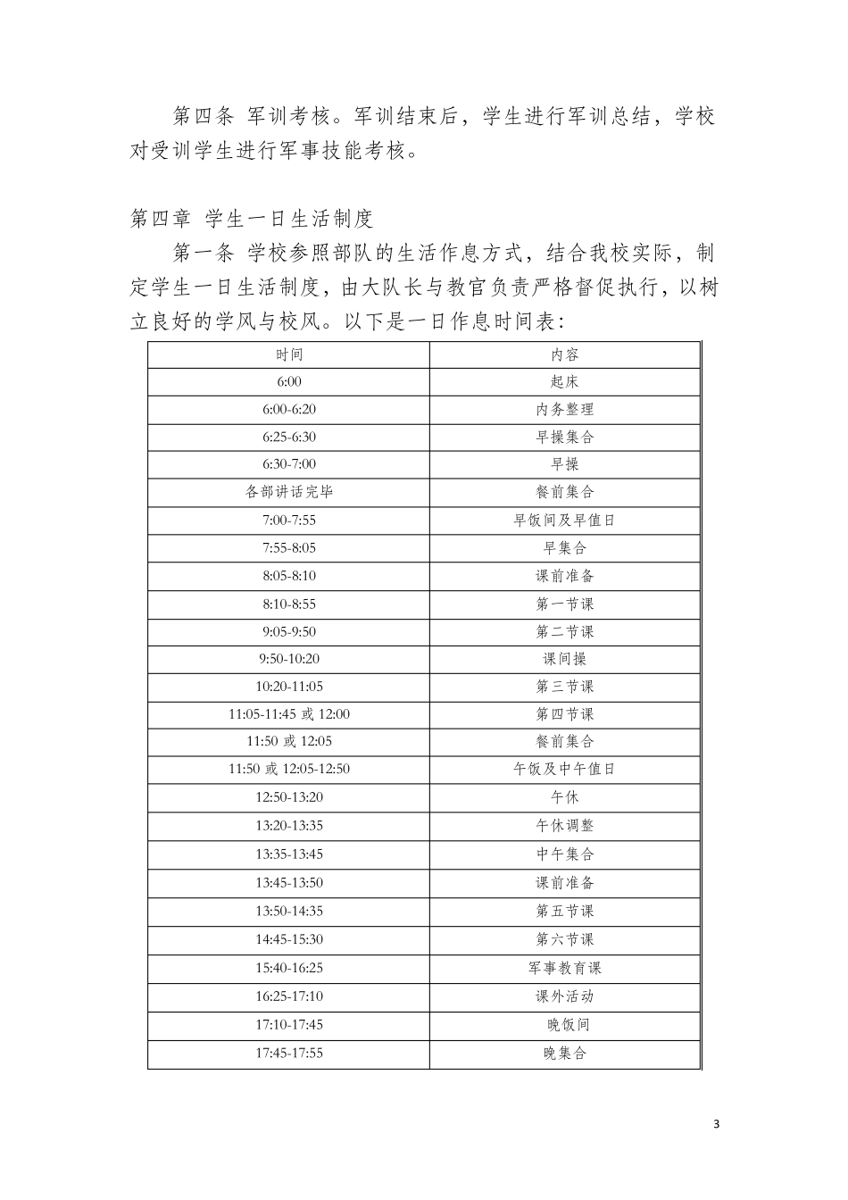准军事化管理工作实施细则_第3页
