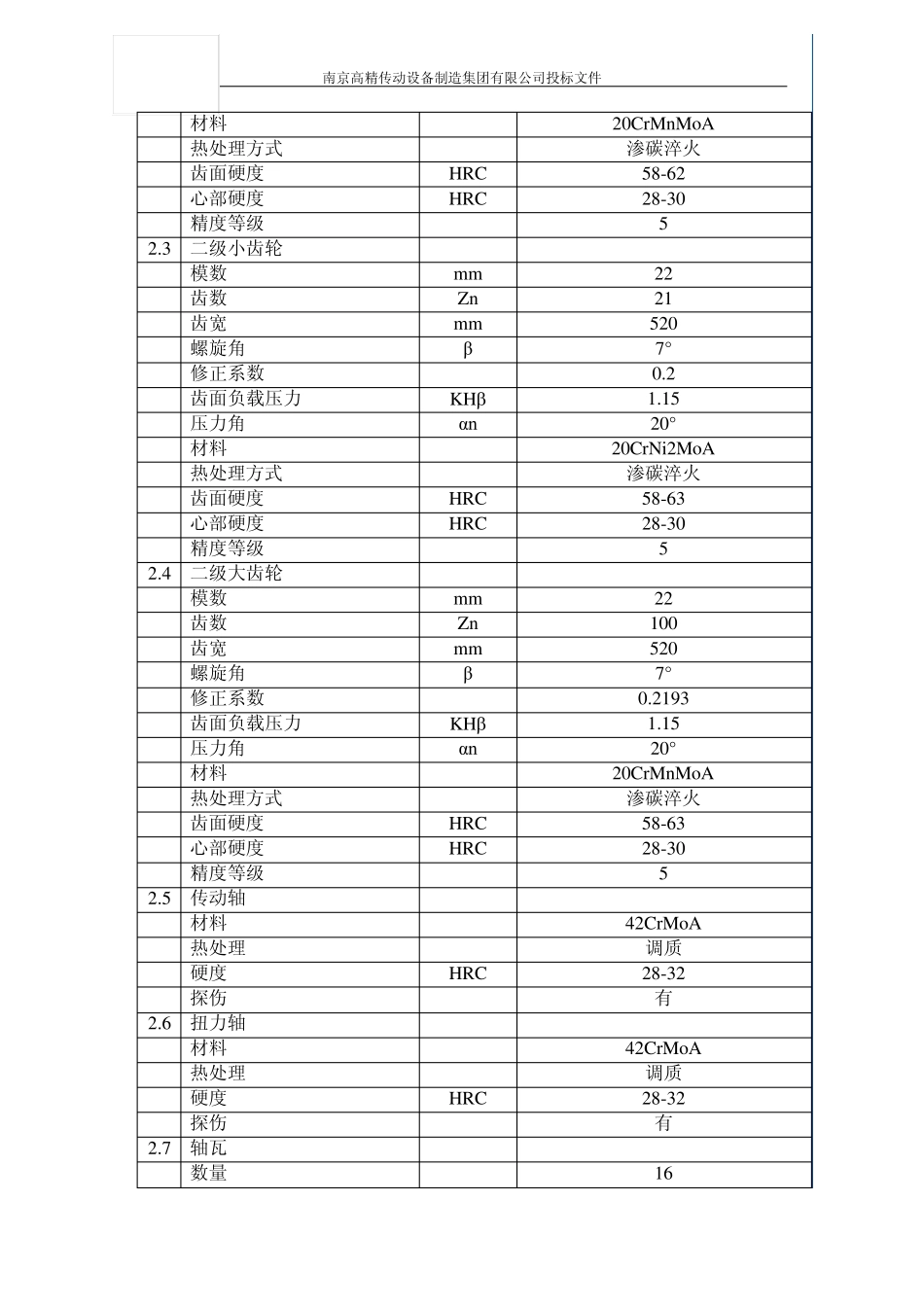 减速机技术表_第2页