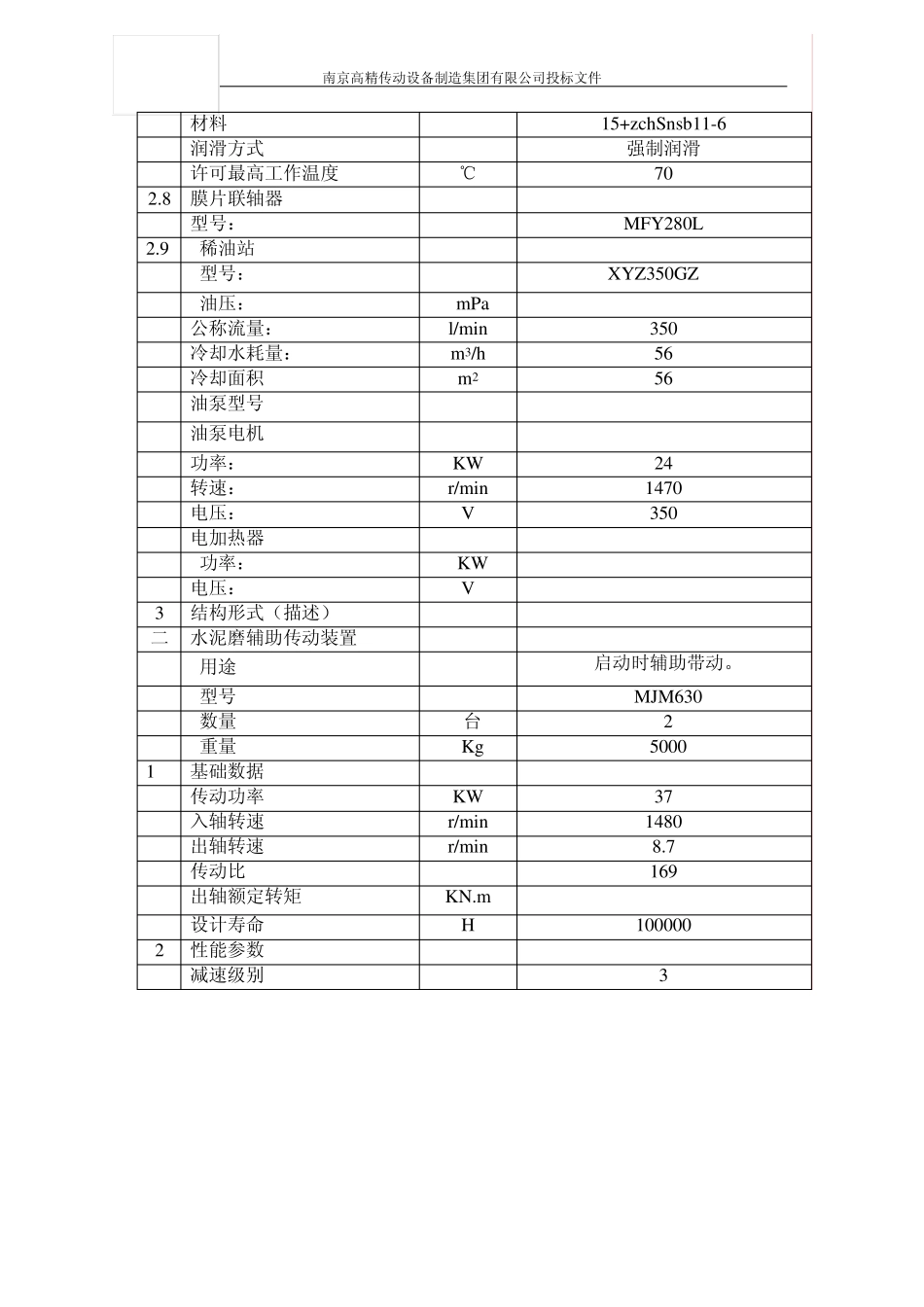 减速机技术表_第3页