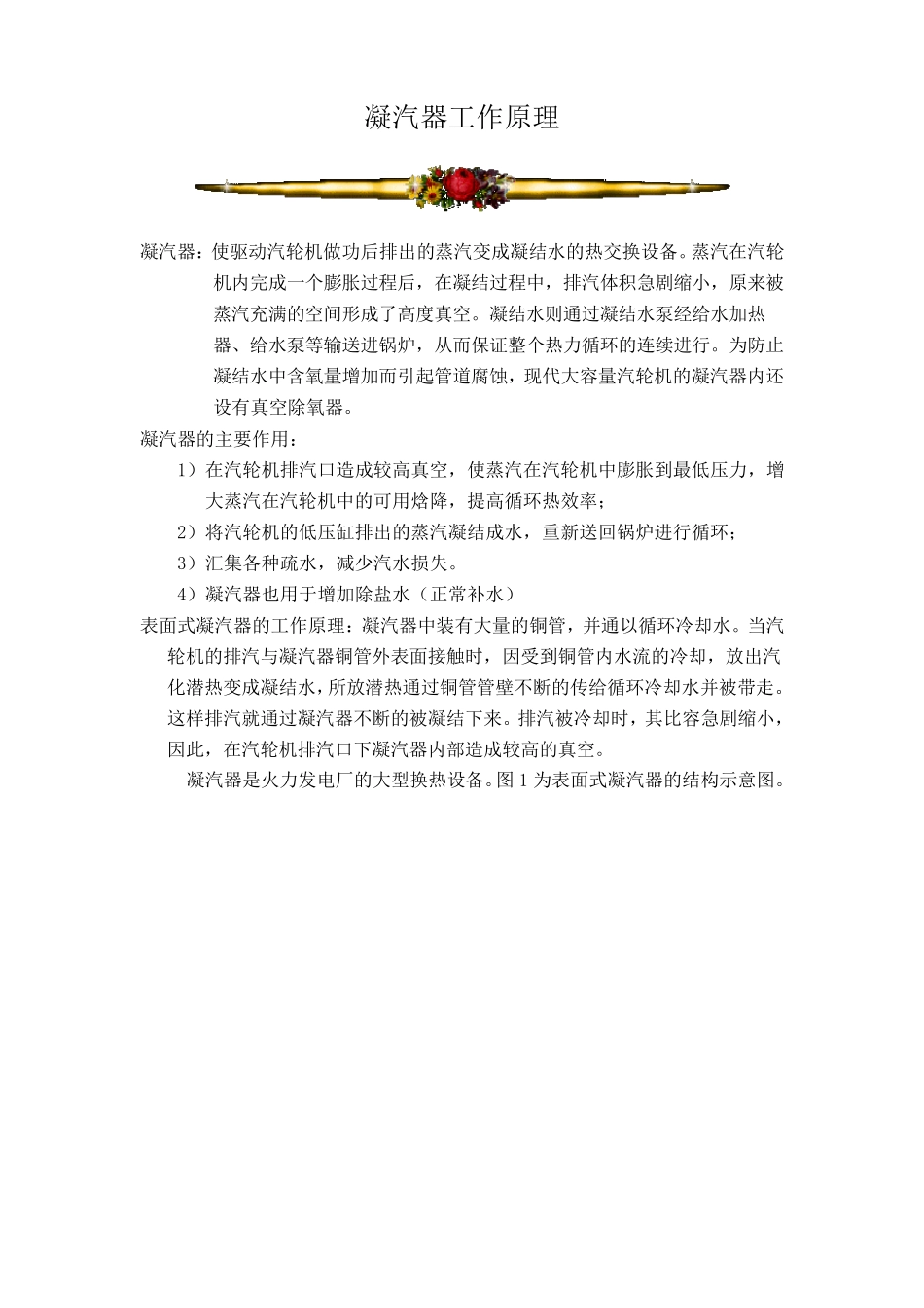 凝汽器工作原理_第1页