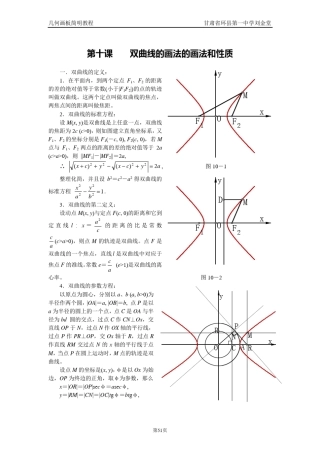 几何画板双曲线作法