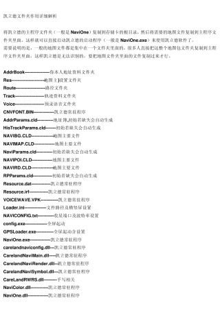 凯立德文件夹作用详细解析