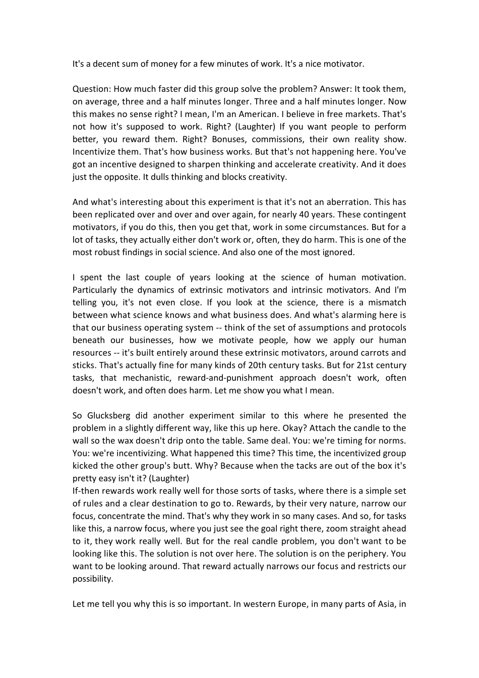 出人意料的工作动机英文演讲稿_第2页