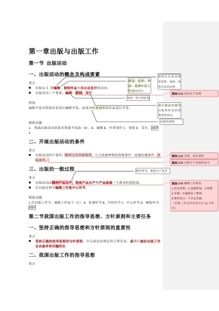 出版专业基础(初级13章)电子笔记