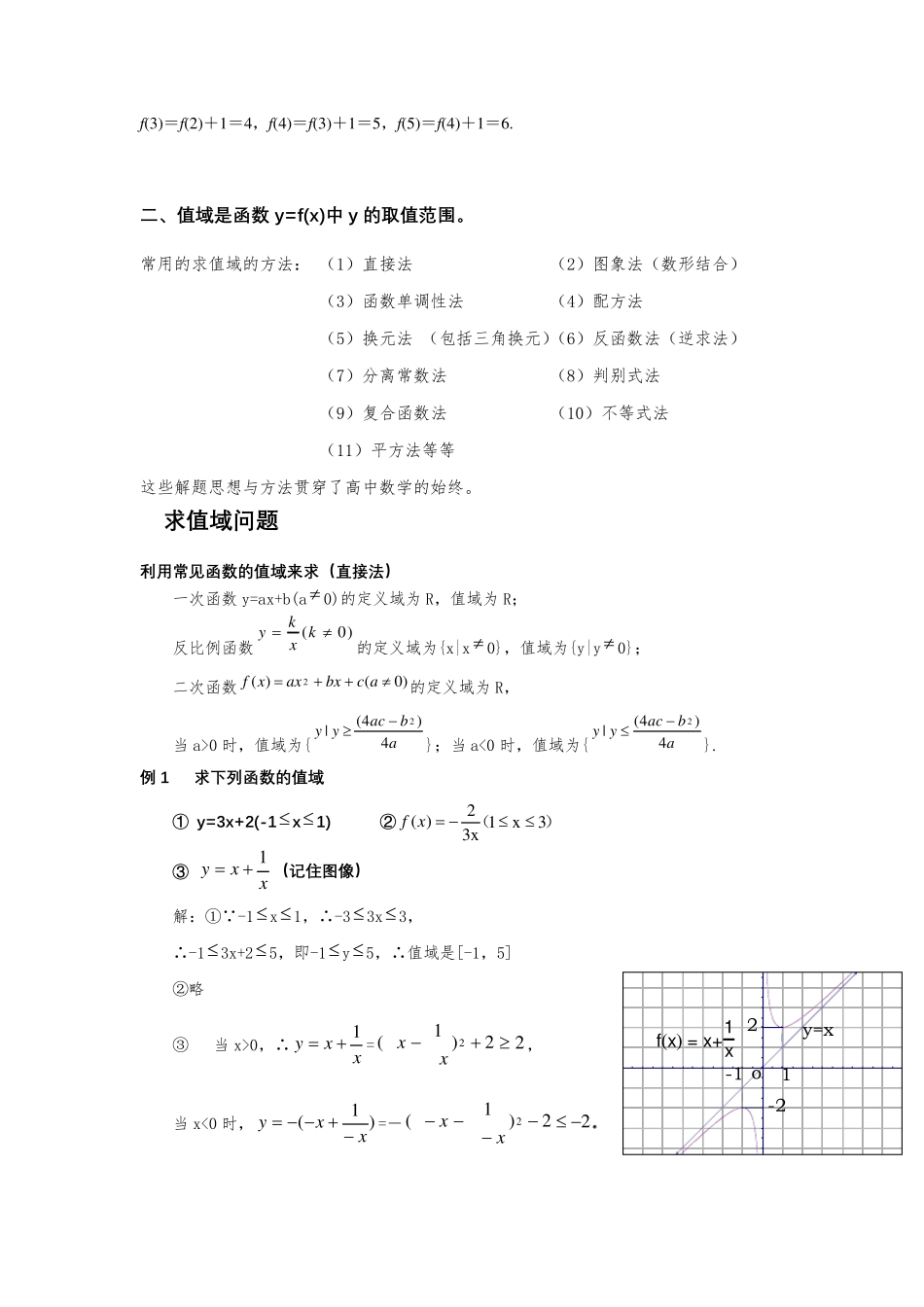 函数值域的求法大全_第2页