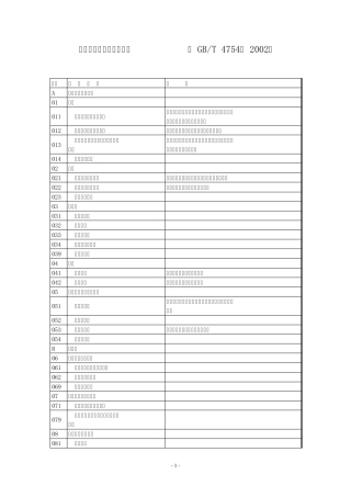 国民经济行业分类与代码2002