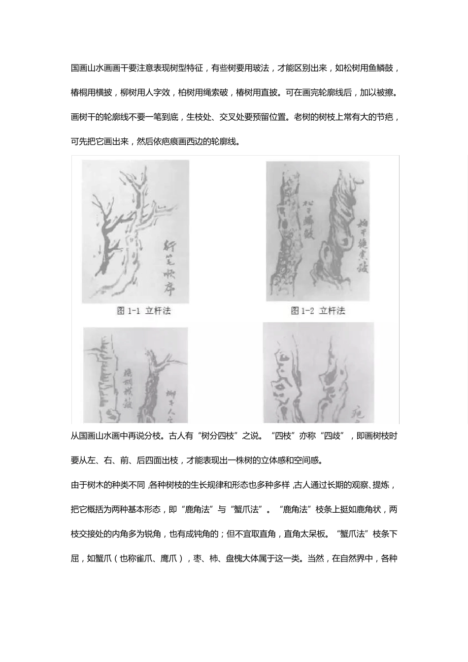 国画山水画之树的画法_第3页