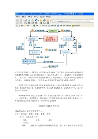 国际贸易的付款方式及术语