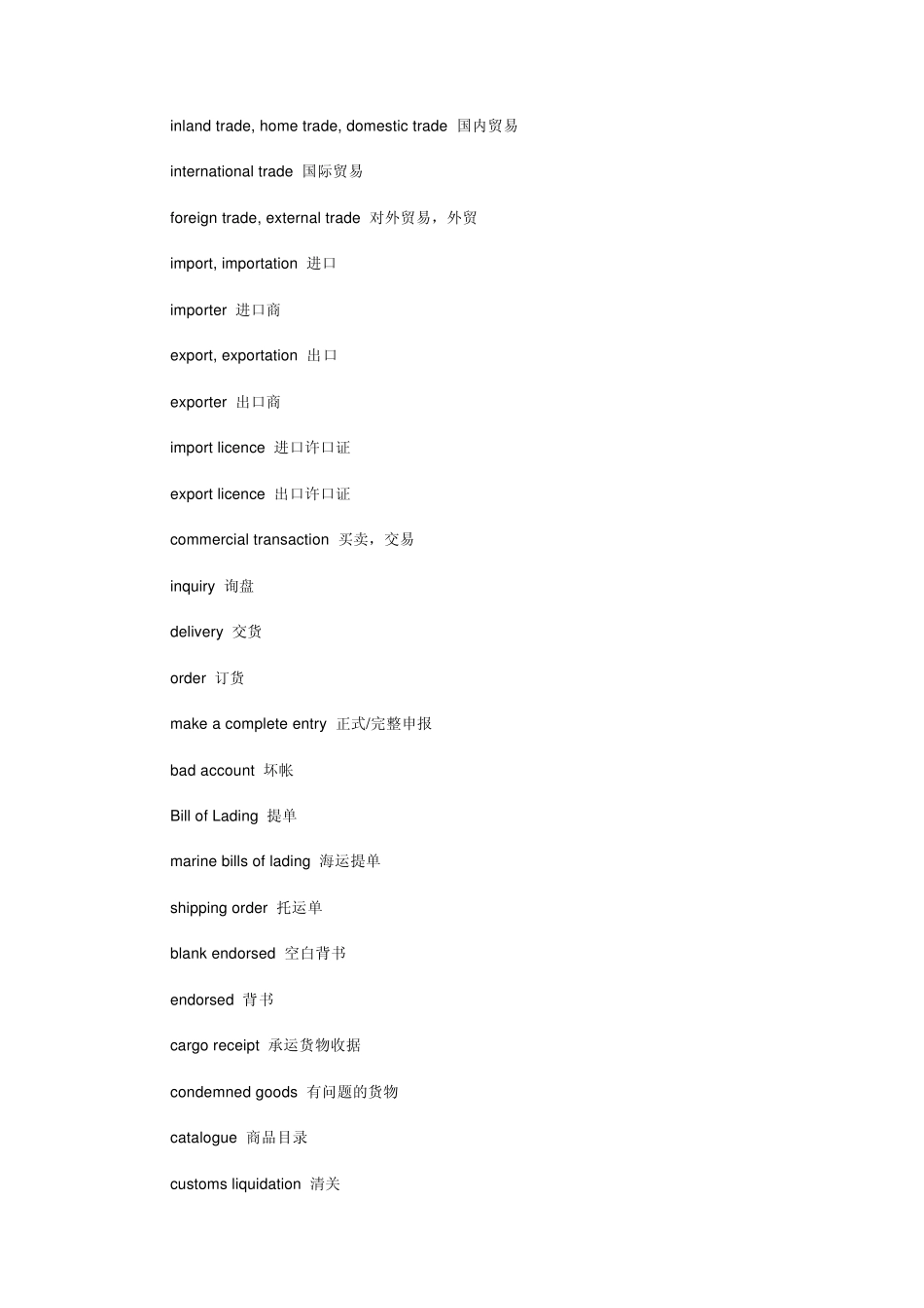 国际贸易英语(国际贸易英语词汇集锦)_第3页