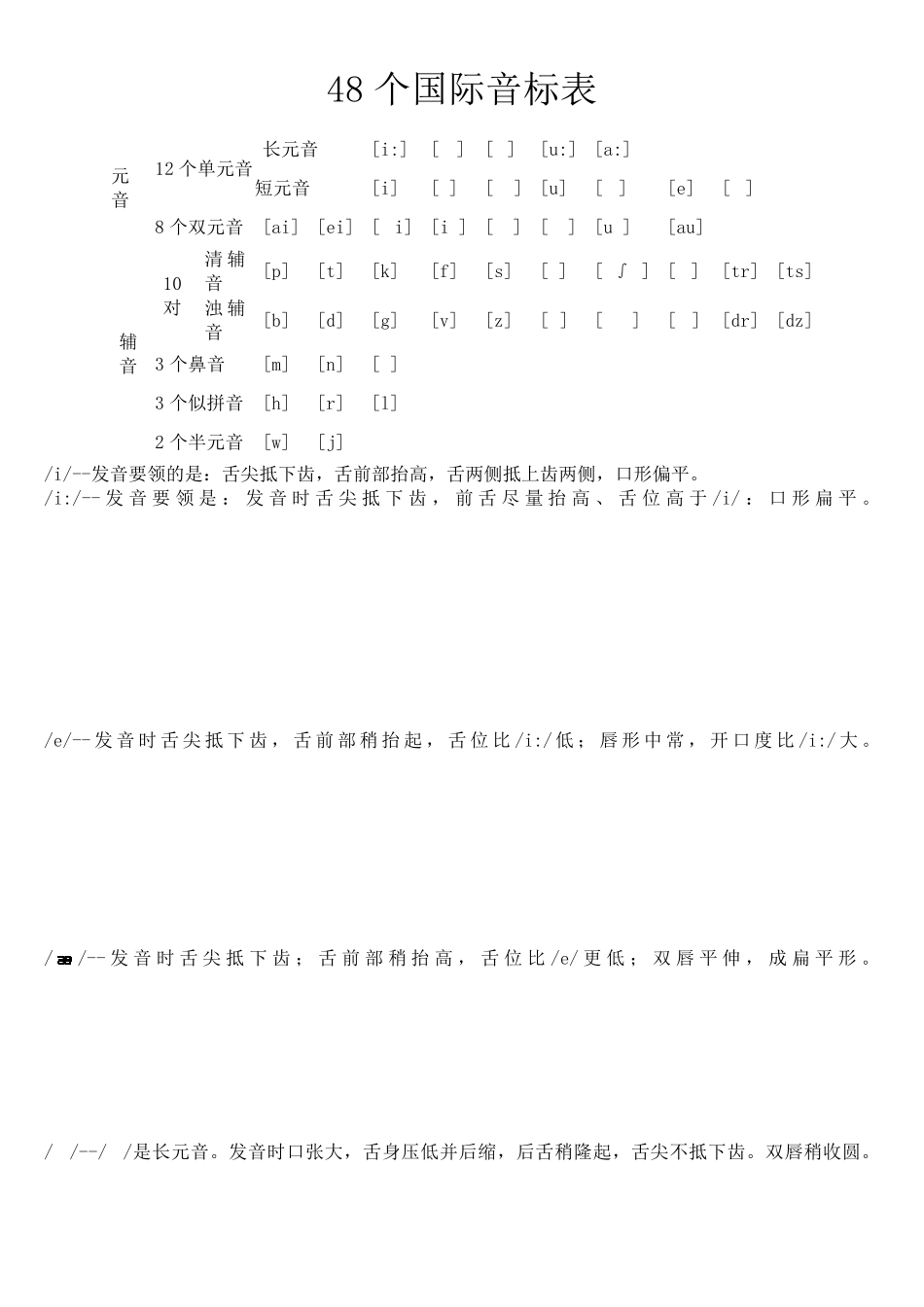 国际音标发音和KK音标_第1页