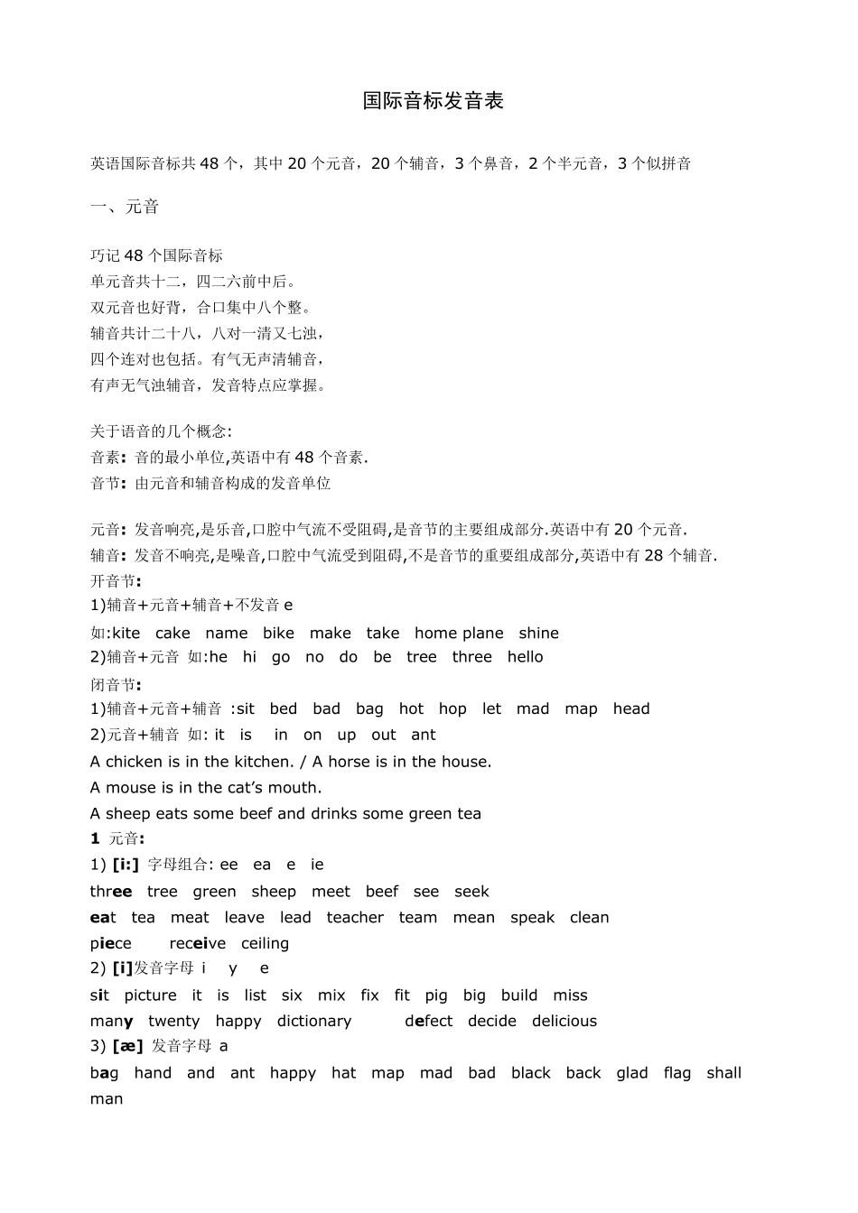 国际音标发音表_第2页