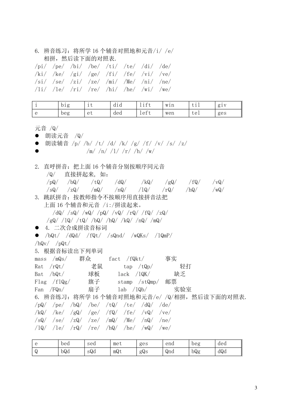国际音标快速拼读_第3页