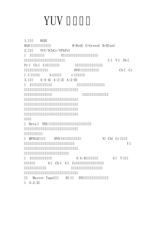 图像格式详细解析