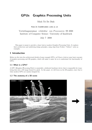 图形处理器架构(GPUArchitecture)与图形管线(GraphicsPipeline)入门