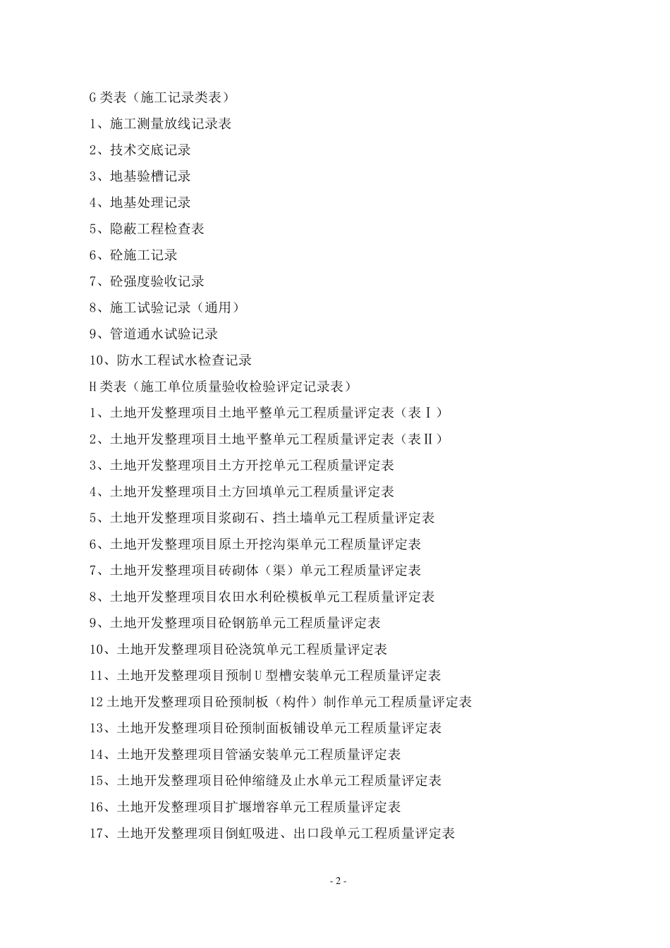 土地整理全部表格_第2页