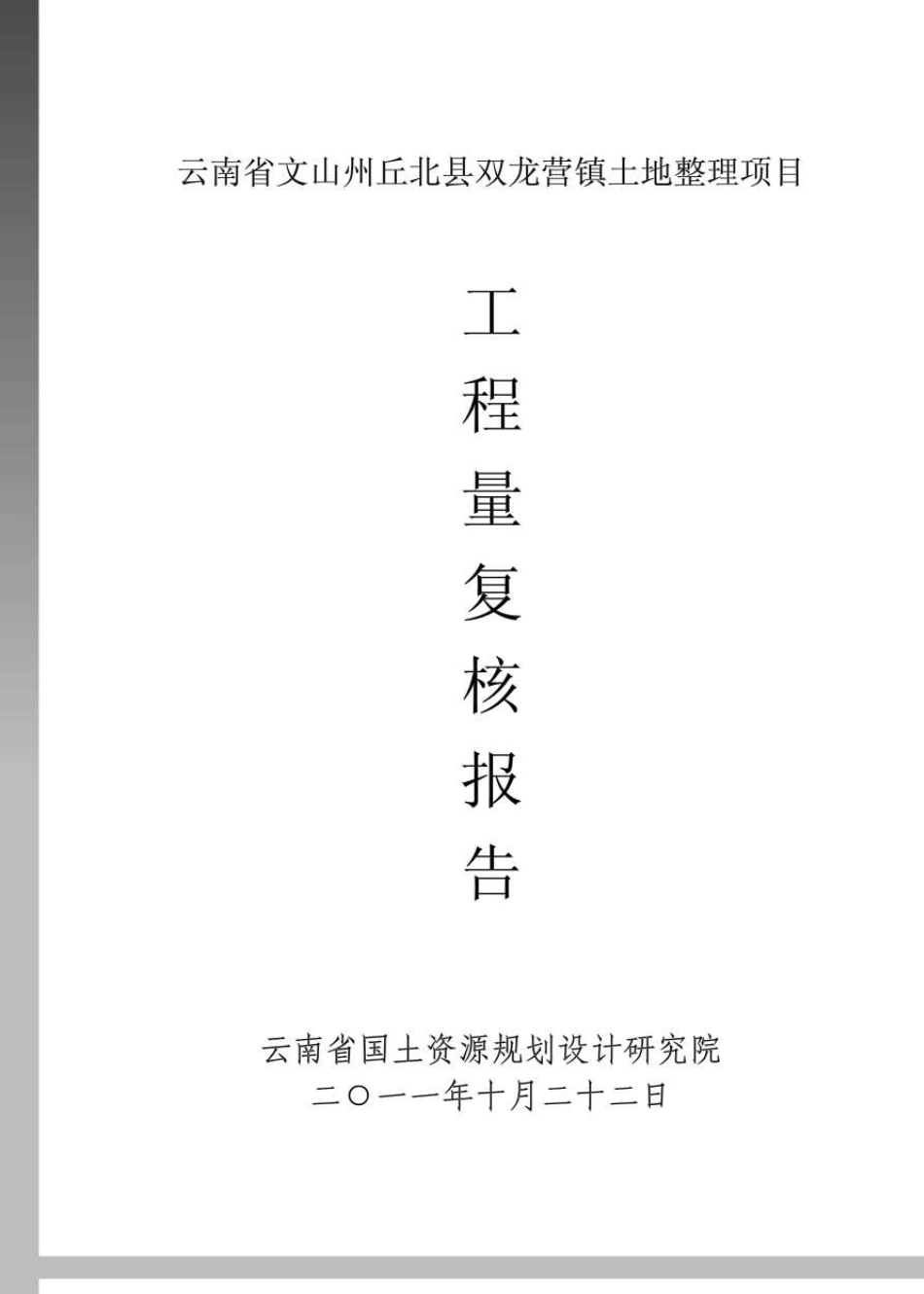 土地整理项目复核报告范本_第1页