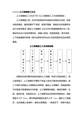 土工格栅施工方法