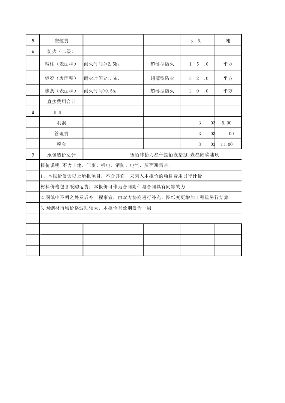 土建(报价清单)_第3页