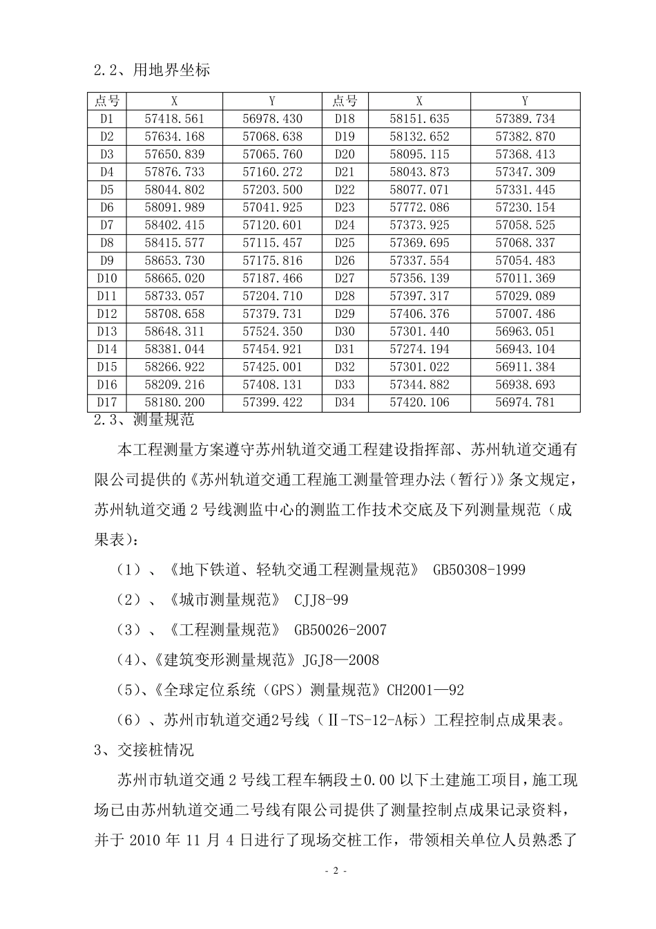 土建施工项目施工测量方案(最终版)_第2页