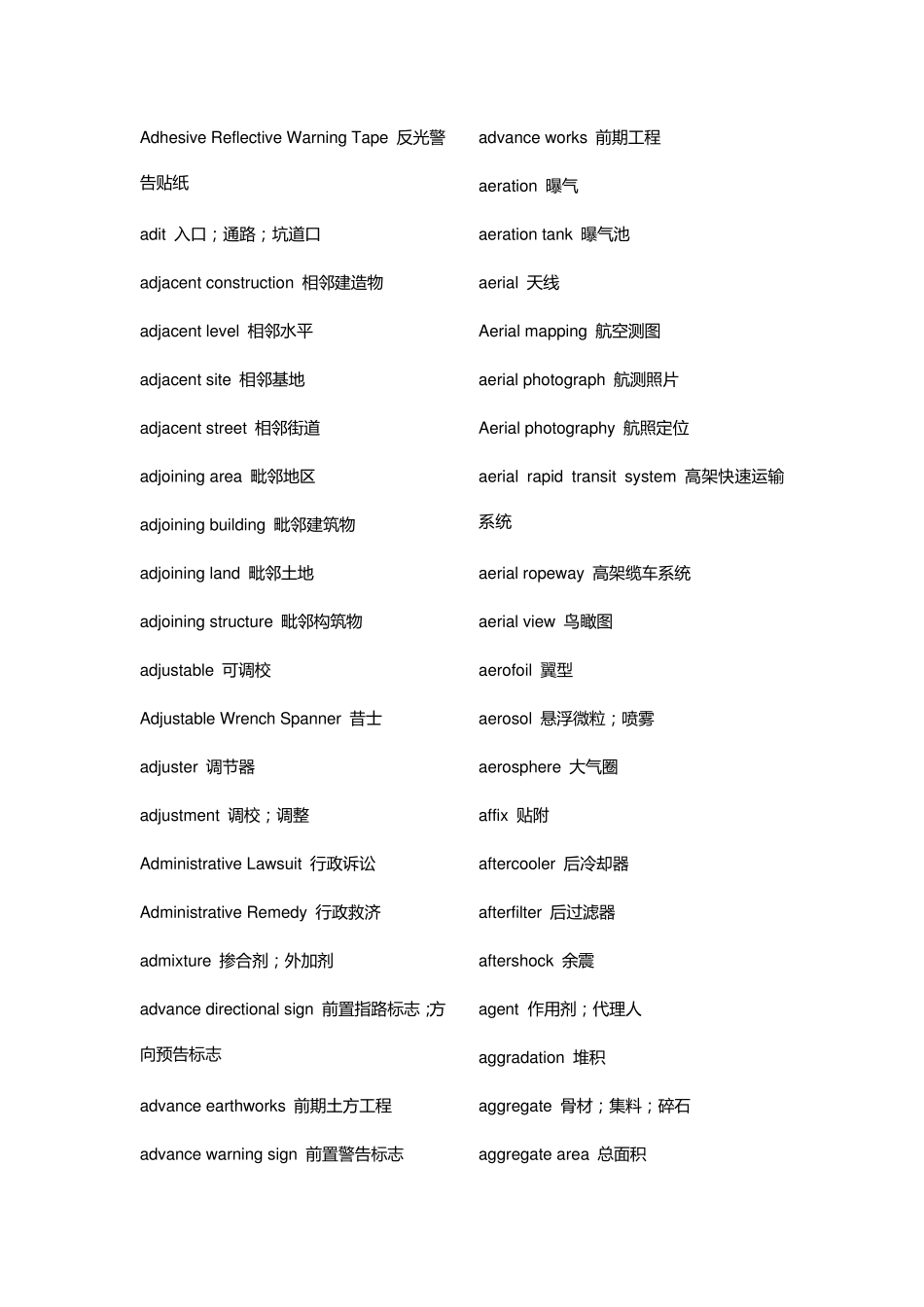 土木工程专业英语词典_第3页