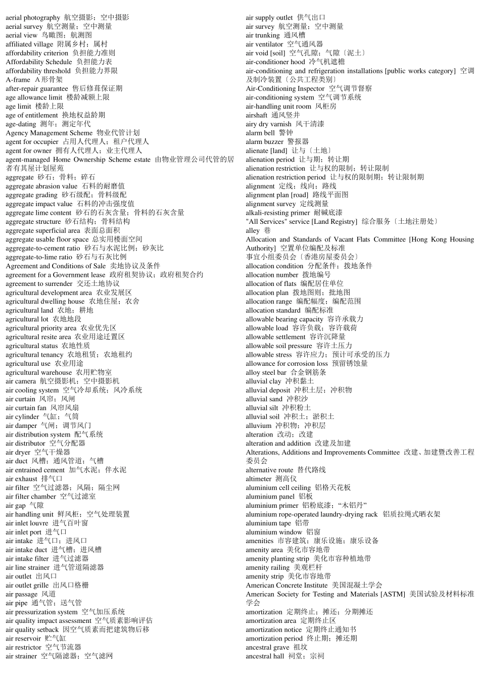 土木工程专业英语词汇表_第2页