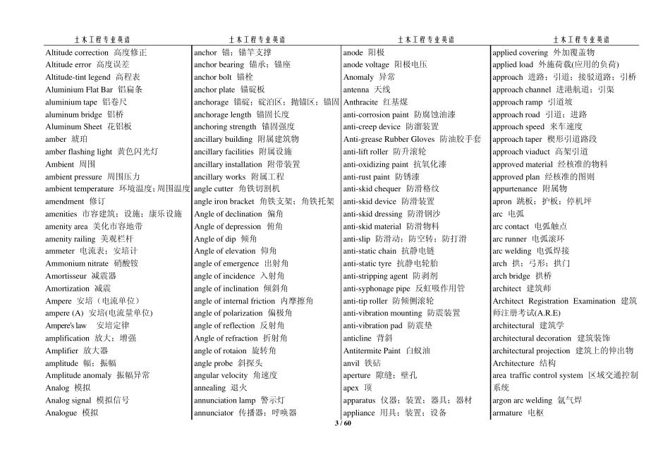 土木工程专业词典_第3页