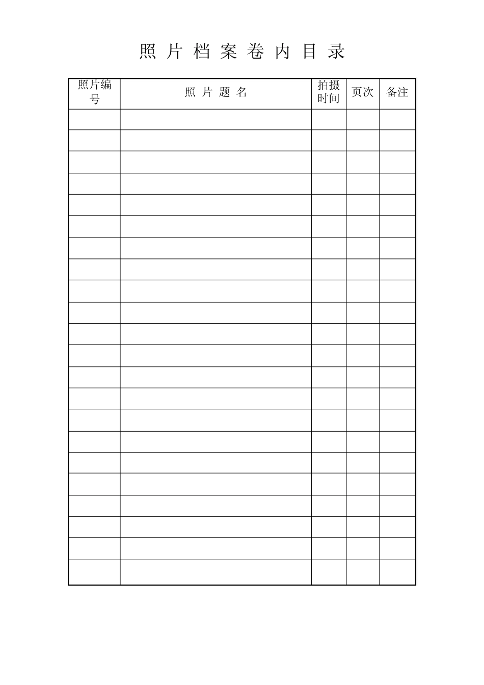土木工程影像资料收集表_第3页