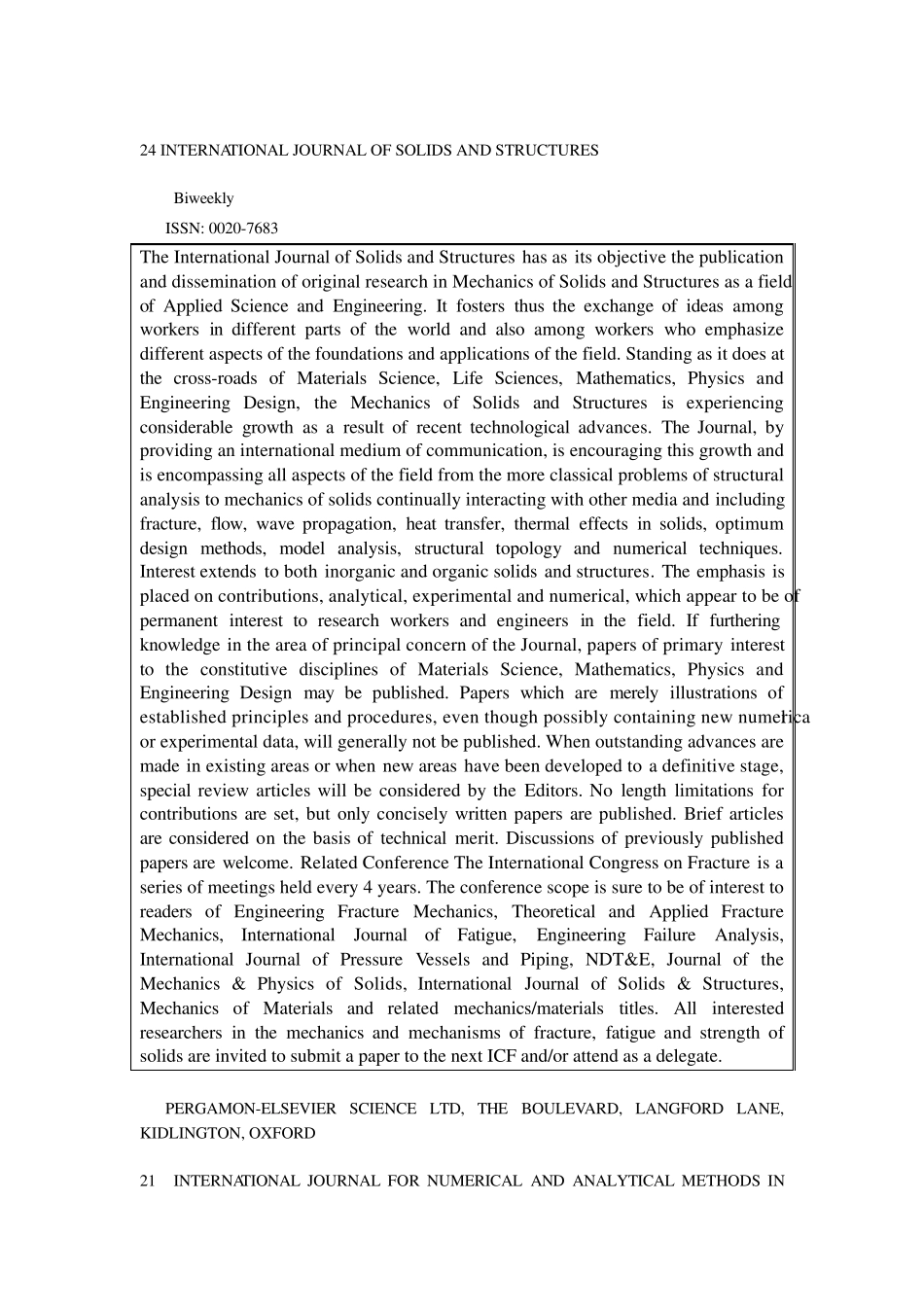 土木工程类SCI期刊_第1页