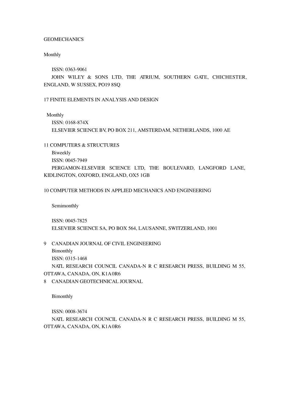 土木工程类SCI期刊_第2页