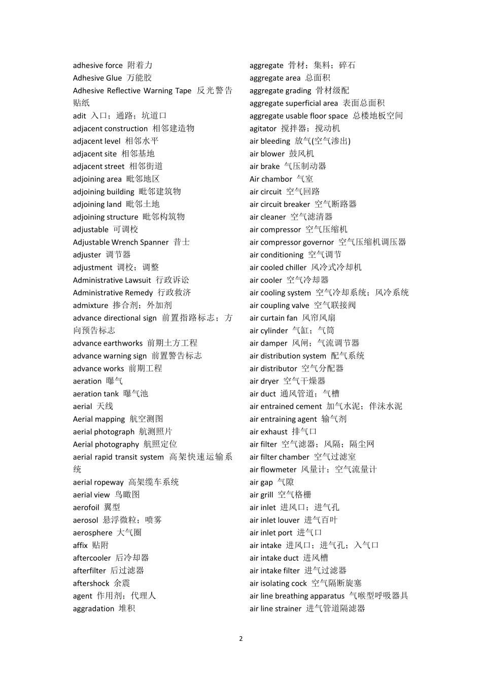 土木工程英汉词典_第2页