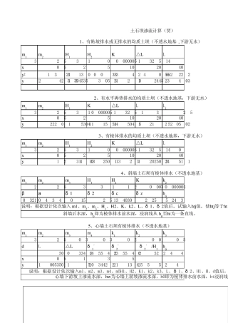 土石坝渗流计算