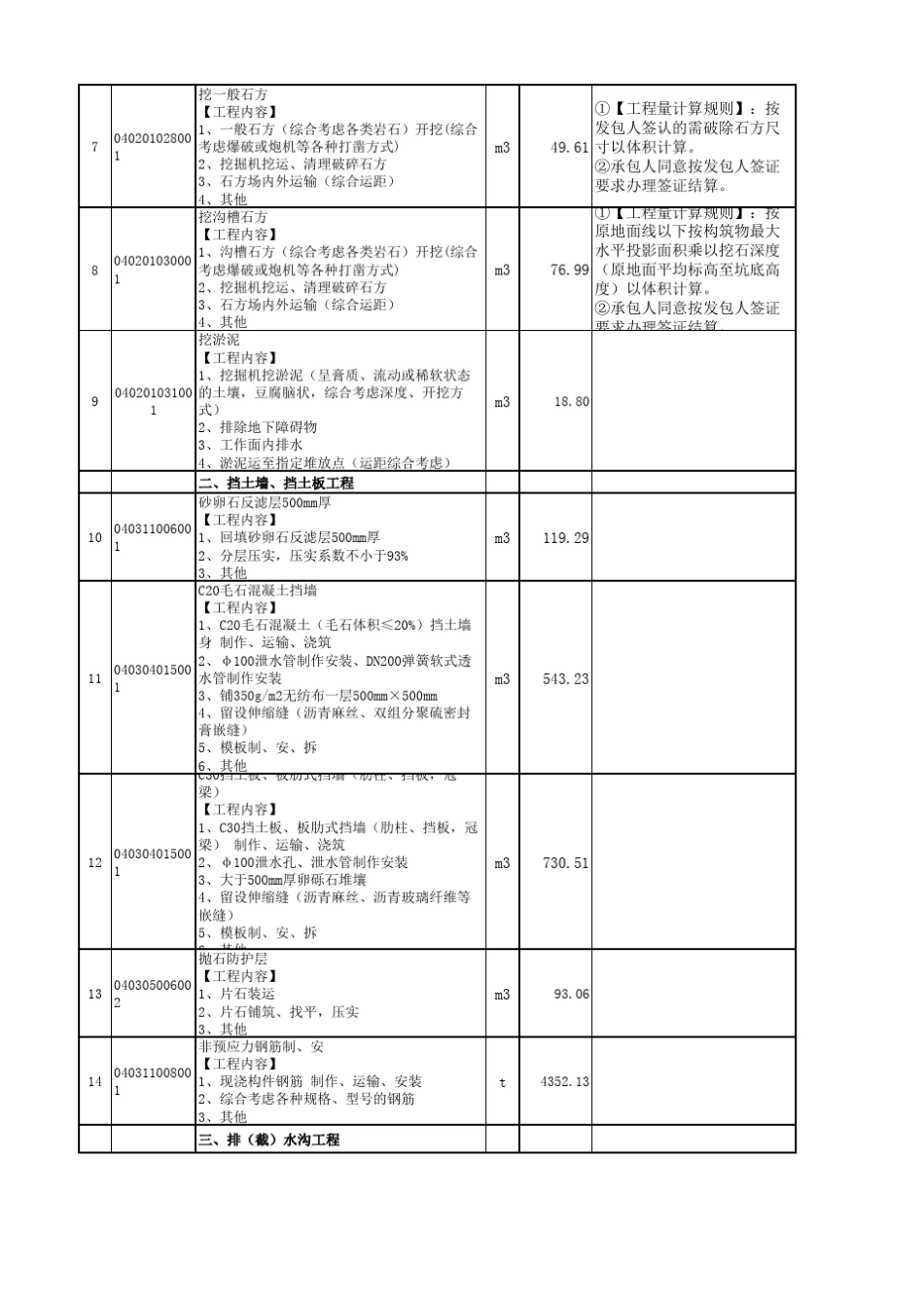 土石方清单计价综合单价_第2页