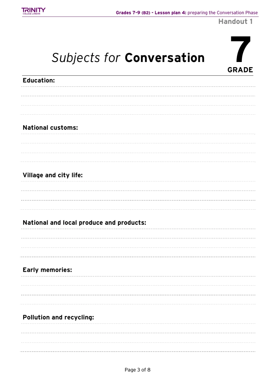 圣三一口语考试79级官方辅导材料GESEGrades79LessonPlan4PreparingtheConversation(Final)_第3页