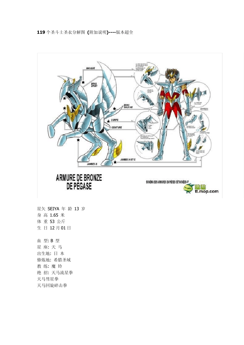 圣斗士圣衣图_第1页