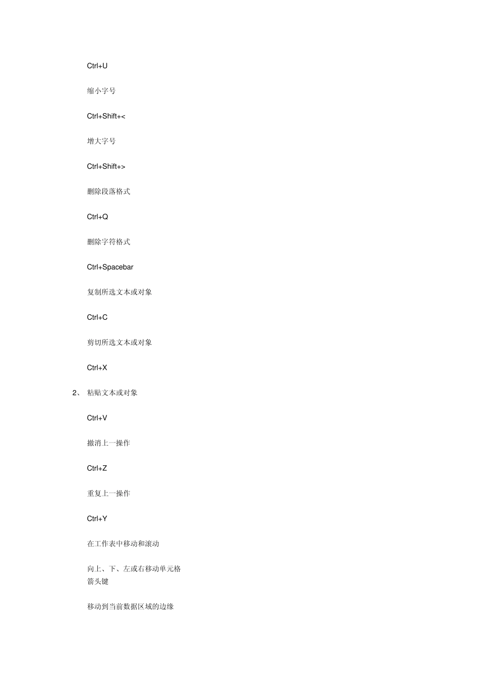 在WORD中的快捷键_第3页